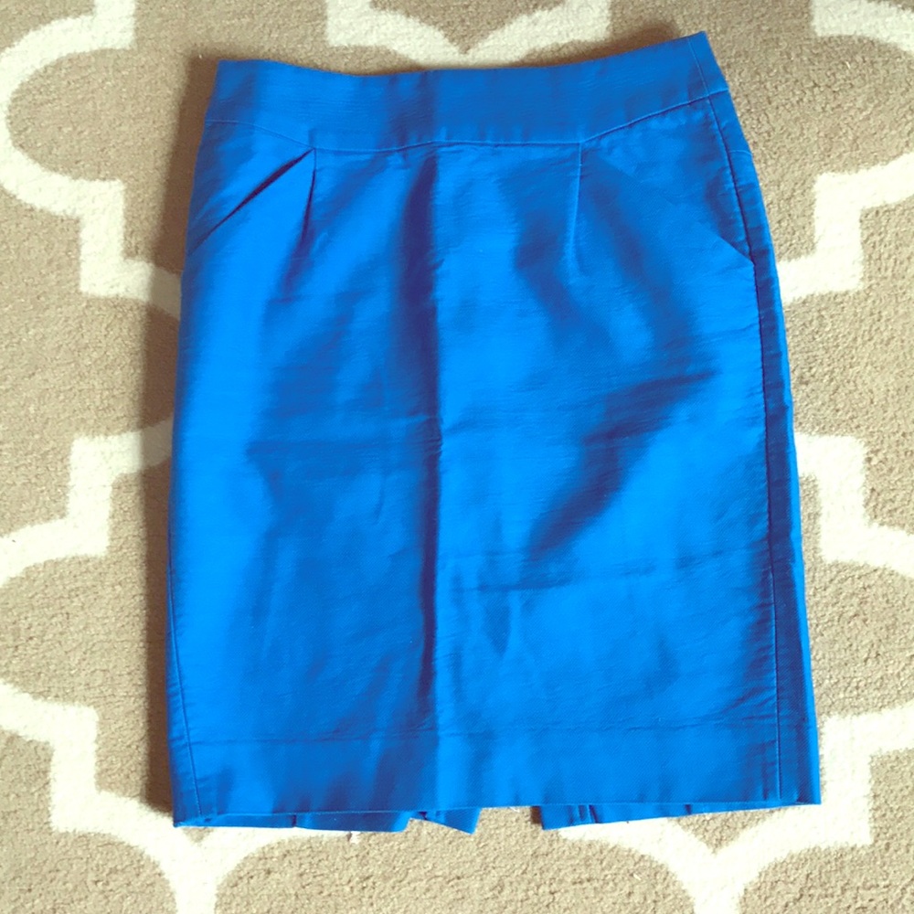 J. Crew Royal Blue Pencil Skirt